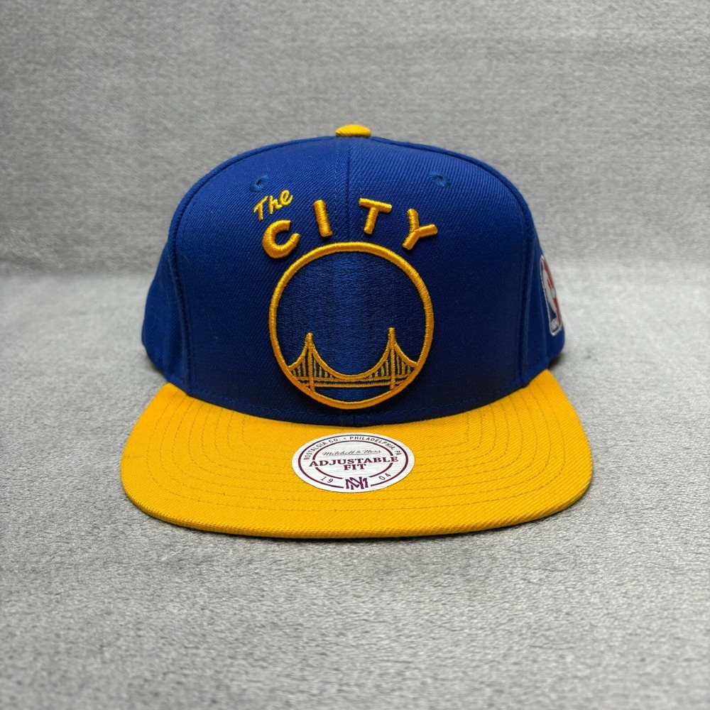 Golden State Warriors Hat The City Blue Snapback Mitchell Ness NBA‎ Basketball